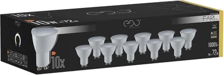 Warm witte LED lamp GU10 - 10W Multipack met 1000 Lumen licht