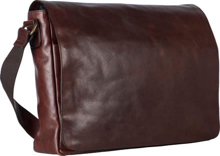 Leonhard Heyden Cambridge messenger L 13 inch - Roodbruin