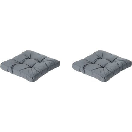 Madison - Florance Zitkussen Rib grey - Ca. 73x73 cm - Set van 2