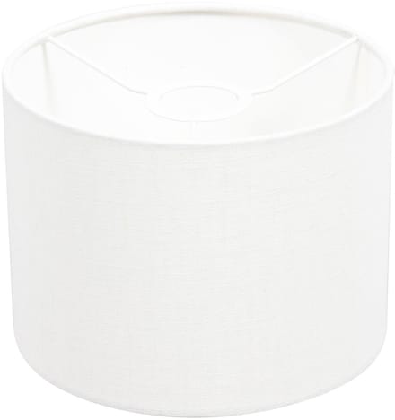Wit grof linnen lampenkap K3084QS Ø 20cm met E27 support - Steinhauer - Modern Kappen - Textiel binnen