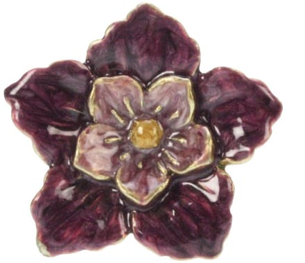 Deurknop Bloem – Paars – Ø4×6 cm – Elegant & Decoratief