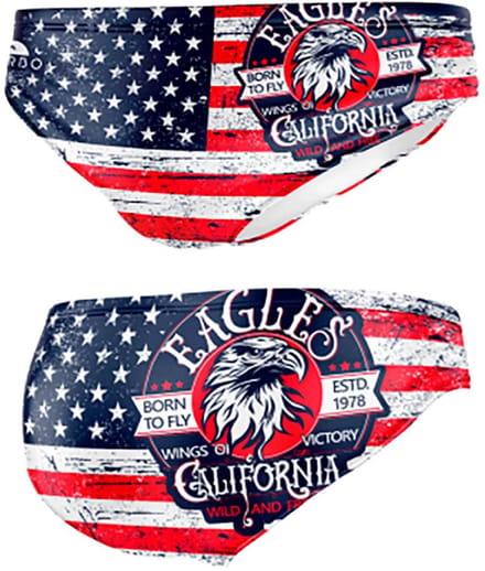 Turbo Usa Wings Eagle Zwemslip Veelkleurig 3XL Man