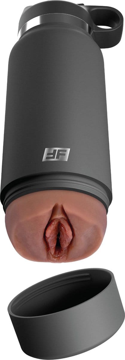 Pipedream - PDX Plus Fuck Flask Secret Delight Discreet Stroker - Waterfles Vagina Masturbator - Bruin