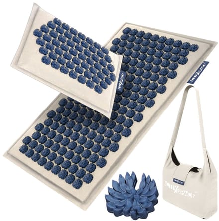 ACTIV/SPACE Kokos ECO Akupressur-Matte – Set in Blau