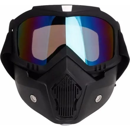 Het gekke masker met irridium scherm Le Motard Bleu