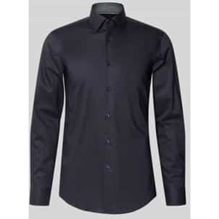 slim fit zakelijk overhemd van puur katoen model 'HANK'