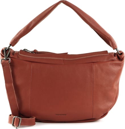 FREDsBRUDER Leren Schoudertas Rousur Small Shoulderbag Brick Rood