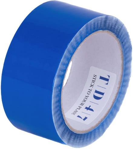 TD47 Verpakkingstape PP low noise 50mm x 66m Blauw