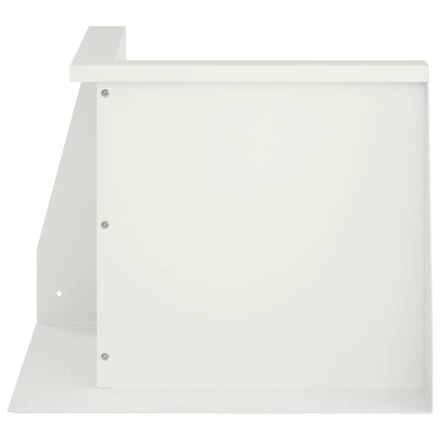 vidaXL - Keermuur - 50 - x - 50 - x - 50 - cm - Staal - Wit