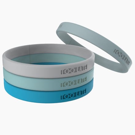 TOO LATE Armbandjes Lichtblauw Polsmaat L
