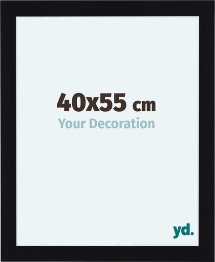 Your Decoration - Fotolijst 40x55 cm - MDF - Zwart Hoogglans - Como