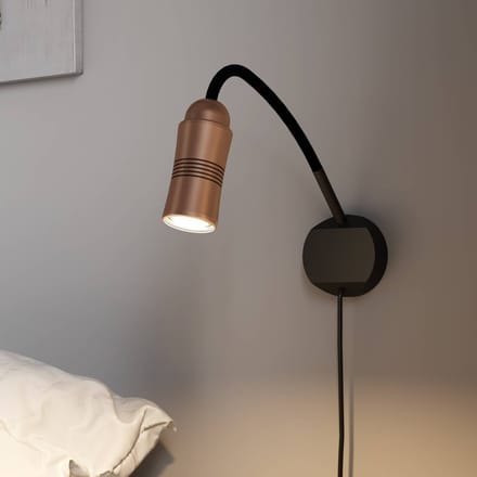 Top Light Neo! Flex Hotel II LED wandlamp koper/zwart