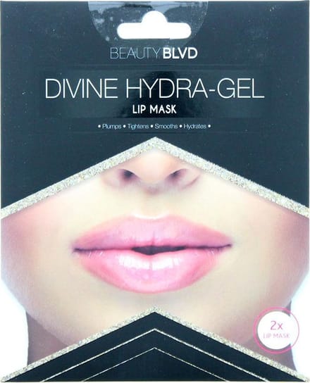 Beauty Blvd Divine Hydra-gel Gold Radiance Lip Mask 2pc