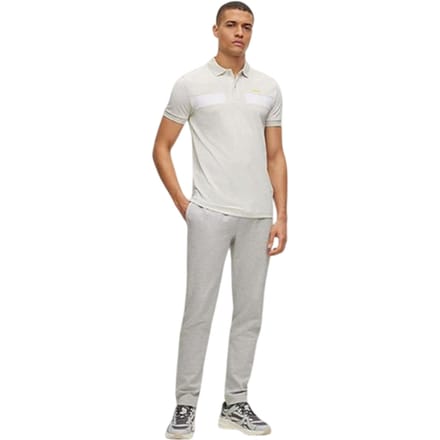 Boss Heren Paule 2 Poloshirt (Lichtgrijs/Pastelgrijs)
