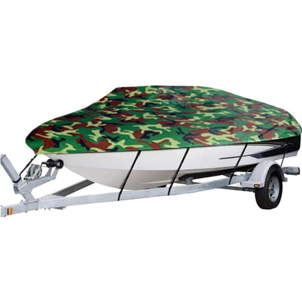 Couverture de bateau Protection tous temps couvertures complètes avec bande réglable et boucle Style Camouflage 11-13FT camouflage