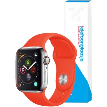 Siliconen bandje Apple Watch 1/2/3/4/5/6/SE ? 38/40mm - Rood