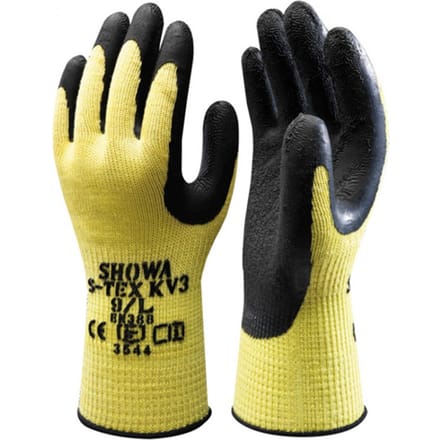 Showa S-Tex KV3 Geel/Zwart Snijbestendig werkhandschoen