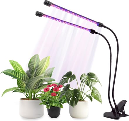 YUGN Kweeklamp Planten LED Groeilamp Full Spectrum 2 Flexibele Armen USB