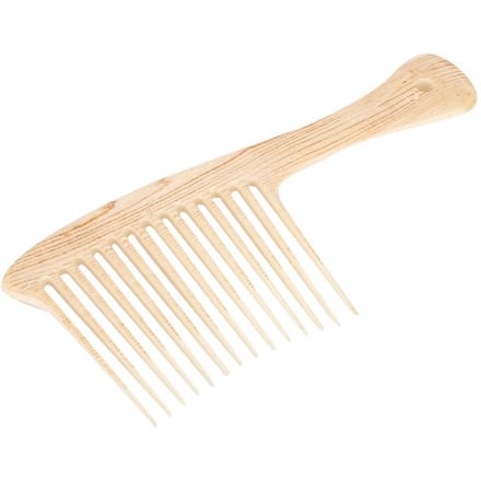 Heren Retro Olie Haar Kapperskam Draagbare Brede Grote Tand Kapselkam beige