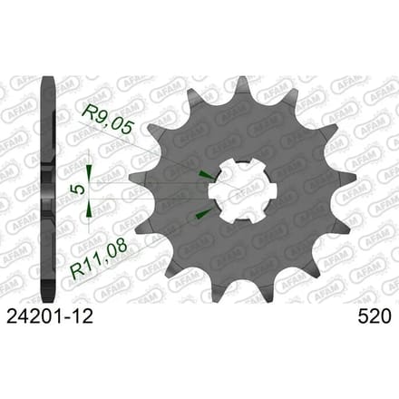 Motortandwiel Afam 520