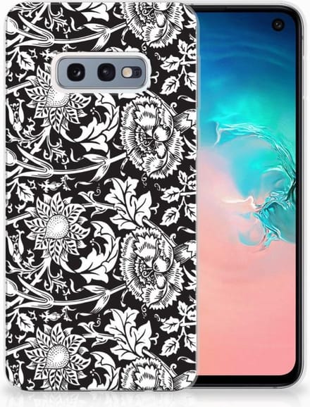 Samsung Galaxy S10e TPU Case Black Flowers
