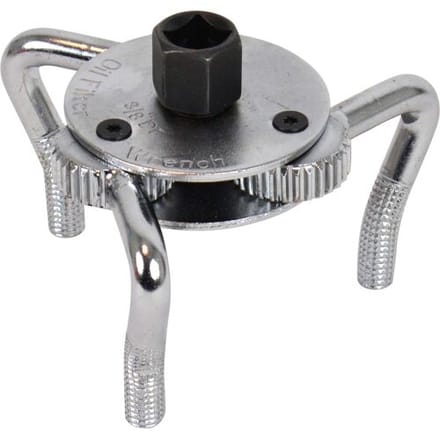 Carpoint Oliefiltersleutel 3-Potig – 65-110 mm – Voor 3/8" Ratel – 21 mm Dopsleutel – Staal – Universeel