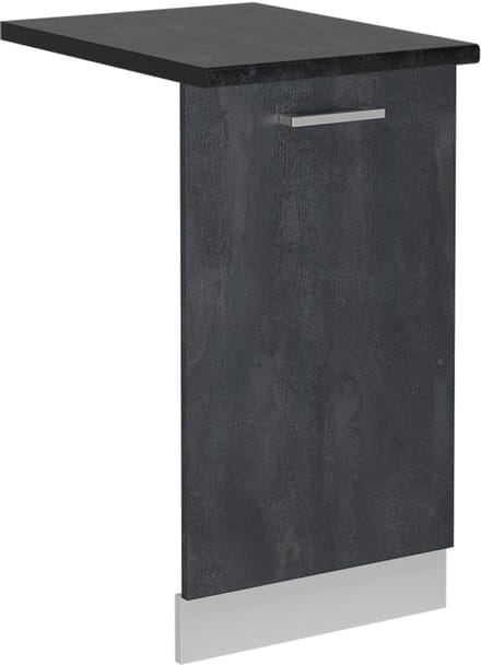 Vicco R-Line Vaatwasserfrontpaneel – 45 cm, WB Antraciet Zwart beton
