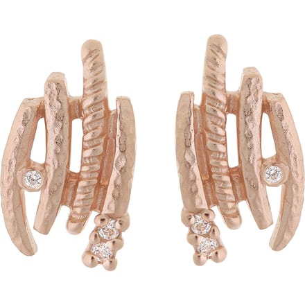 Orphelia Dames 925 Sterling Zilveren Stud Oorbellen - Roze ZO-6022/1