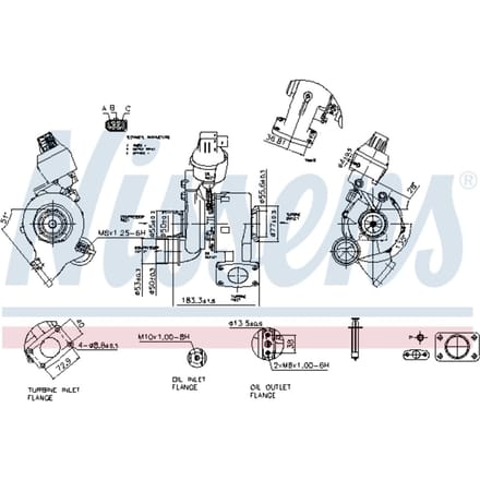 Supercharger, drukvulling NISSENS 93455