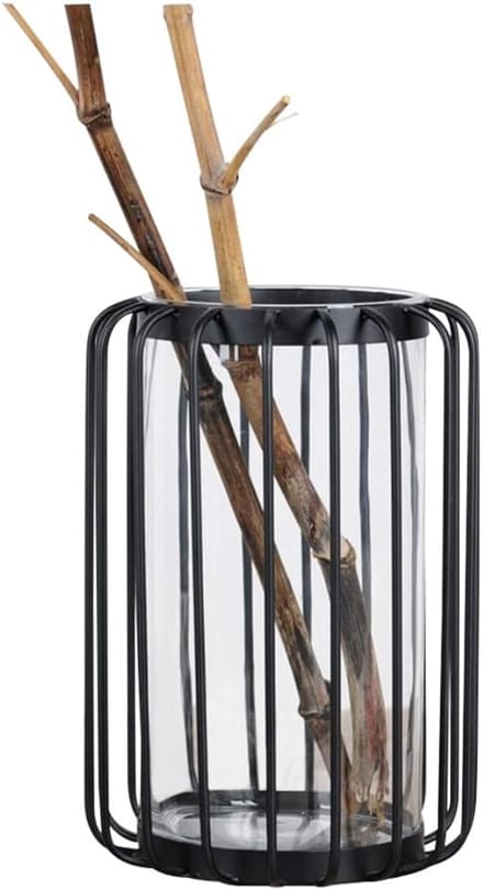 Kaarsenhouder - Lantaarn - Sfeervol Interieur - Stevig Metaal - 40cm Hoog - Zwart