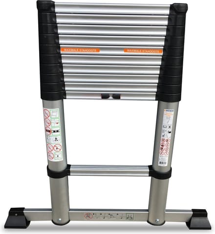 Wienese Telescoopladder 11 treden | Lengte 3.20 meter | Werkhoogte: 4.20 meter | Professioneel gebruik |