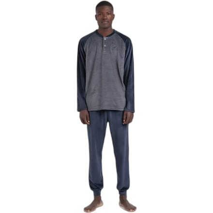 Velours pyjama met lange mouwen Admas Magnific Basic Stripes