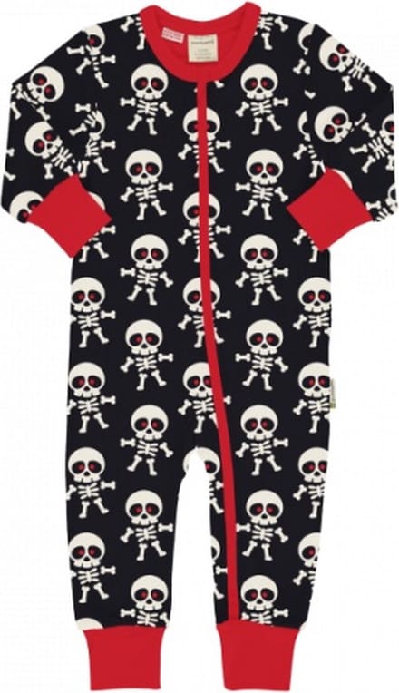Rompersuit LS SCARY SKELETON 62/68