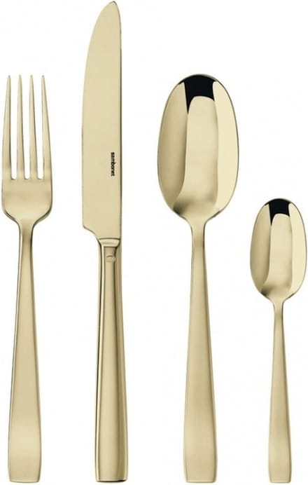 Sambonet - Bestekset 24-delig - Flat Champagne - RVS - Goudkleurig