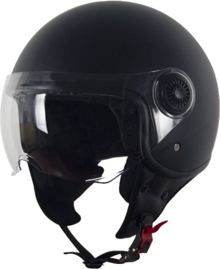 Helm Vito Jet Loreto Mat Zwart - Jethelm - Maat S - Scooterhelm - ECE 22-06 gekeurd