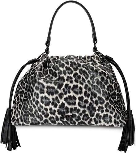 L.CREDI schoudertas Sigal Hobo Bag Black / Mix zwart