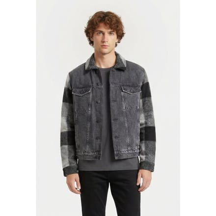 IRO Paris Arloy Outerwear Stone Grey Größe: L | Jeansjacken Outlet | Herren | Grau