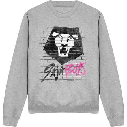 K-Pop Demon Hunters Unisex Volwassen Saja Jongens Graffiti Sweatshirt (Heather Grijs)