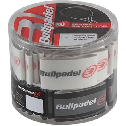 Bullpadel Padelracket frame protector - x50 - transparant / zwarrt