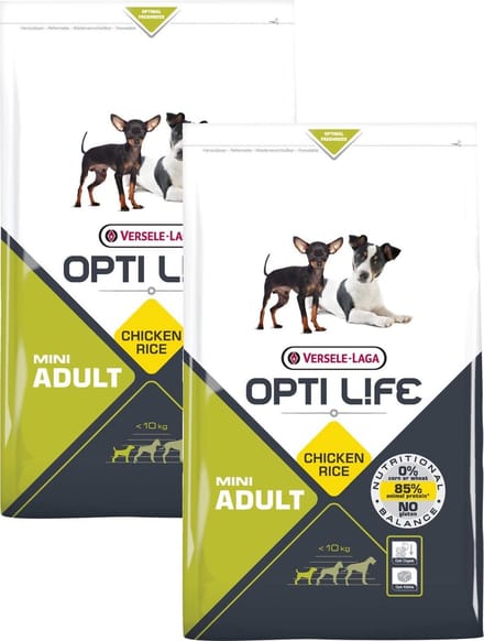 Opti Life Adult Mini - Hondenvoer - 2 x 2.5 kg