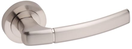 Gamet Basic Line - Deurkruk - Ronde Rozet - Geborsteld Nikkel