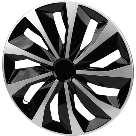 4 STKS 17 Inch Velgkap Set Stijlvol Past Clip-on ABS R17 Wieldeksel Vervanging voor de Meeste Auto's Vrachtwagens SUV's gray