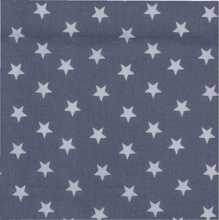 BINK Bedding Stof Katoen Stars Grijs per meter