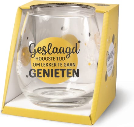 Wijn- waterglas - Geslaagd