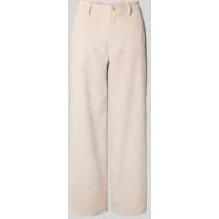 Straight leg corduroy broek met ceintuurlussen, model 'YUKI'