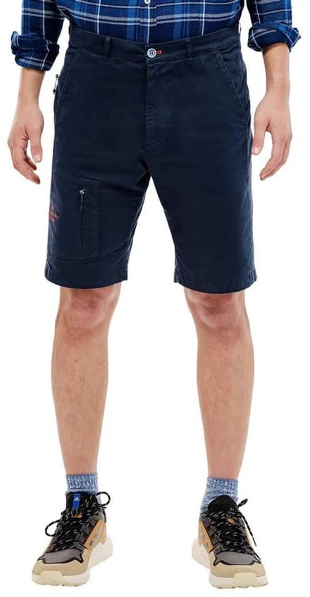 The Mountain Studio Hiking Cotton Stretch Korte Broek Blauw M Man