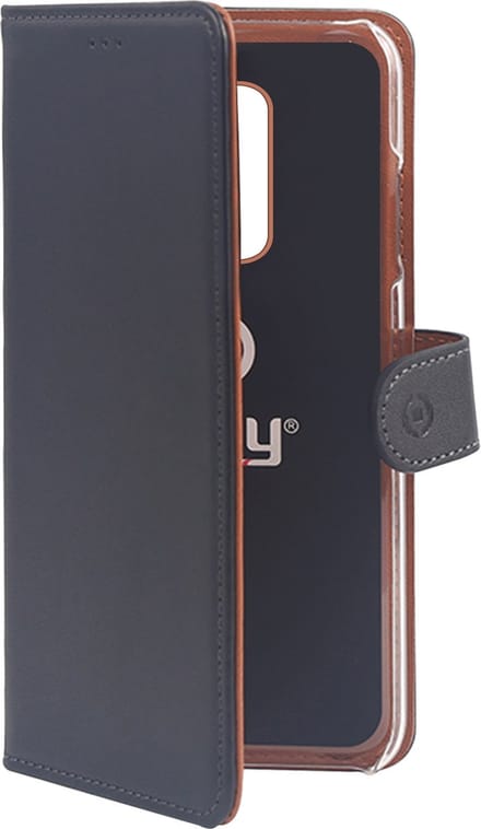 Celly Wally Bookcase hoesje - Geschikt voor Apple iPhone 11 Pro Max - Kunstleer - Pasjeshouder - Zwart