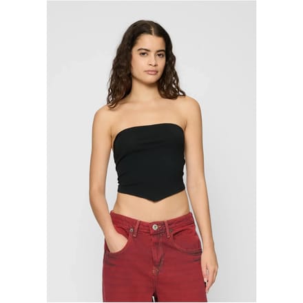 Urban Classics - Knotted Bandeau 2Pack Bandeau top - M - Wit/Zwart