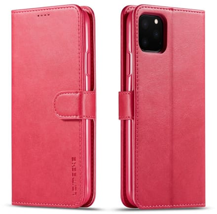 LC.IMEEKE Wallet / portemonnee hoesje voor iPhone 11 pro - Fuchsia / roze