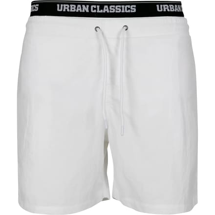 Urban Classics - Two in One Zwemshorts - 2XL - Wit/Zwart
